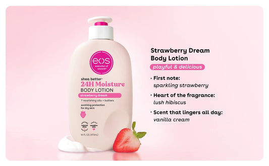 EOS Shea Butter Body Lotion - Strawberry Dream